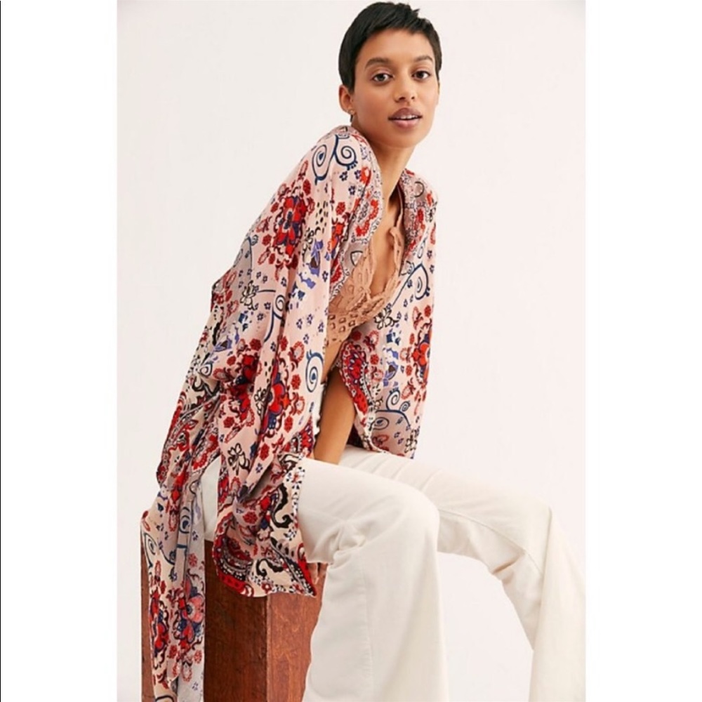 [Free People] Little Wing Mix Print Kimono